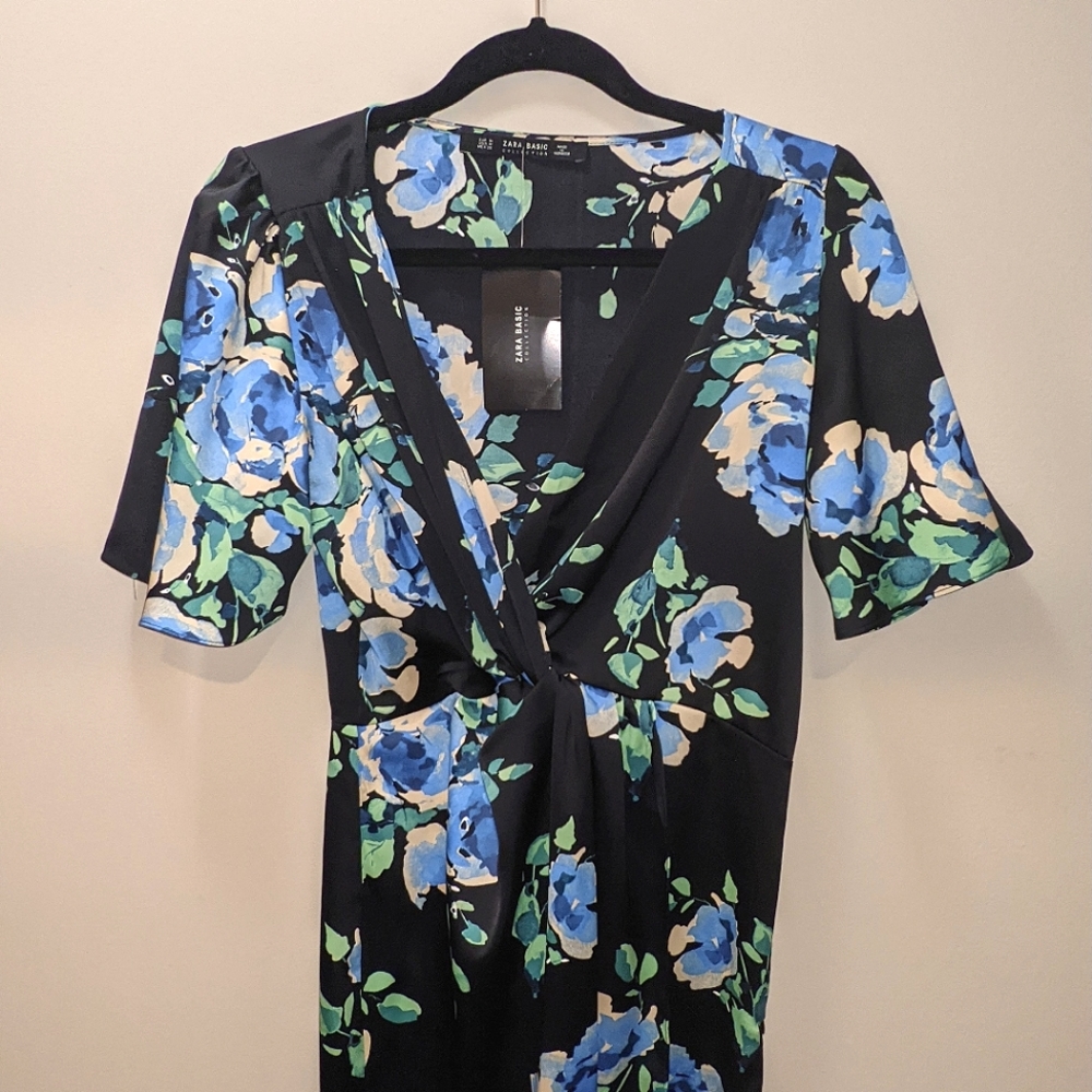 Brand New Zara Basic Collection Polyester Dress